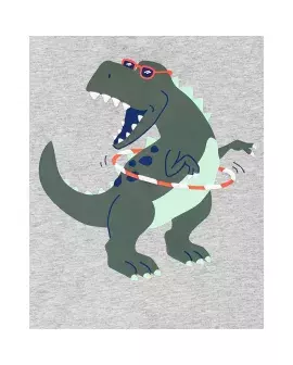 Dvodelni set, majica sa dinosaurusom i šorts