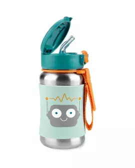 Spark flašica od nerđajućeg čelika, sa slamčicom - robot